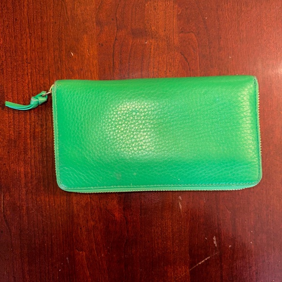 Tory Burch Emerald Leather Clutch - Picture 2 of 5